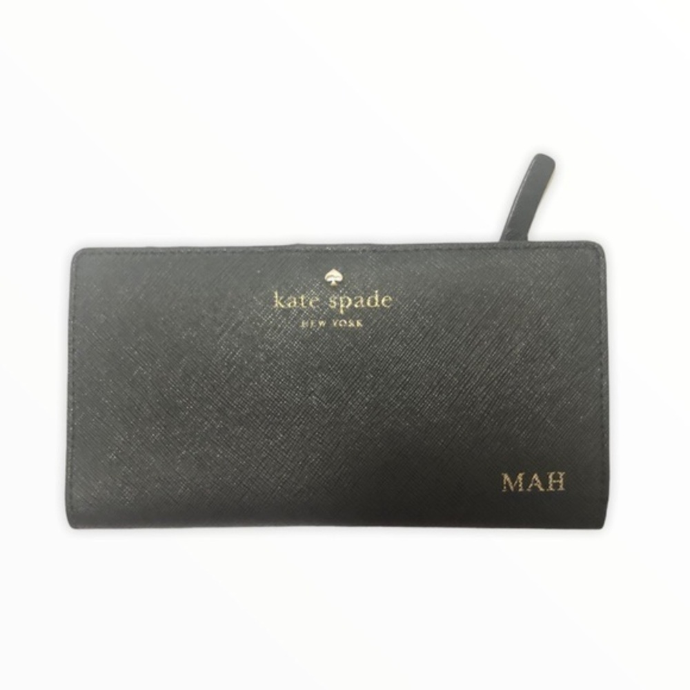 Kate spade slim black wallet